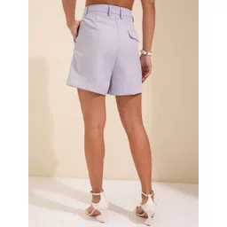 Tokyo Talkies Solid Women Shorts image 4