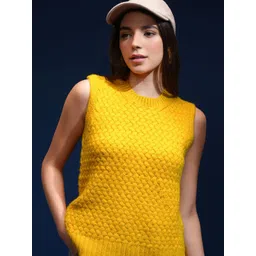 Tokyo Talkies Women Cable Knit Pullover-picture-28