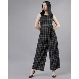 tokyo talkies Women Checked Regular Fit Jumpsuit-picture-16