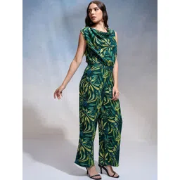 Tokyo Talkies Women Cowl Neck Printed Basic Jumpsuit image 3