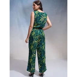 Tokyo Talkies Women Cowl Neck Printed Basic Jumpsuit image 2