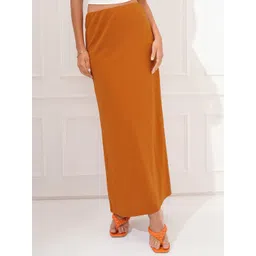 Tokyo Talkies Women Fitted-Fit Pencil Maxi Skirts-picture-38
