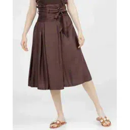 tokyo talkies Women Flared Skirt with Tie-Up-picture-13