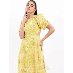 Tokyo Talkies Women Floral Print Fit & Flare Midi Dress-picture-28