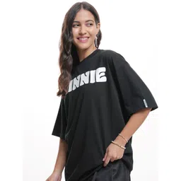 Tokyo Talkies Women Graphic Printed Round Neck Cotton Oversized T-shirt-picture-31