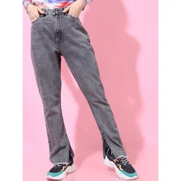 Tokyo Talkies Women Grey Mid Rise Flared Jeans-image-34