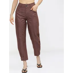 Tokyo Talkies Women Maroon Regular Fit Jeans-picture-37