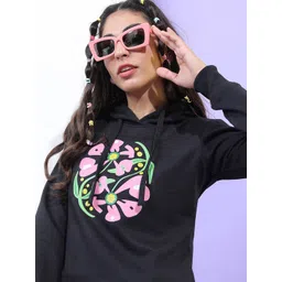 Tokyo Talkies Women Printed Hooded Sweatshirt-picture-38