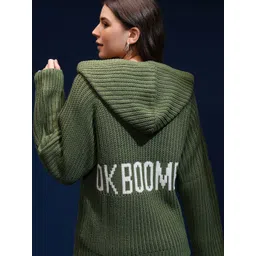 Tokyo Talkies Women Ribbed Pullover with Zip Detail-picture-40