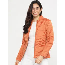 Tokyo Talkies Women Rust Orange Padded Jacket-picture-37