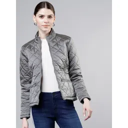 Tokyo Talkies Women Silver-Toned Solid Puffer Jacket-picture-17