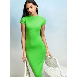 Tokyo Talkies Women Solid Bodycon Midi Dress-picture-19