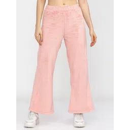 tokyo talkies Women Solid Pink Track Pants-picture-27