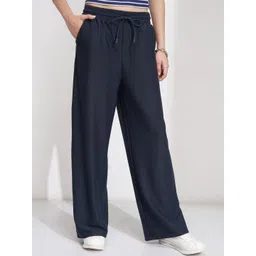 Tokyo Talkies Women Straight Fit Trousers-picture-11