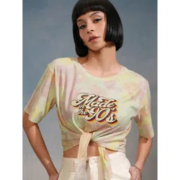 Tokyo Talkies Women Typography Printed Crop Top-picture-36