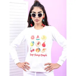 Tokyo Talkies Women White Printed Sweatshirt-picture-18