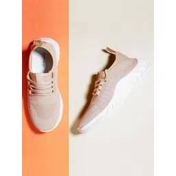 Tokyo Talkies Women Woven Design Comfort Insole Textile Contrast Sole Sneakers-picture-32