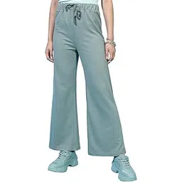 tokyo talkies Women's Bootcut Regular Track Pants | Stretchable Trackpants | Casual Track Pants| Mid-Rise| Gymwear | Sports Wear-picture-19