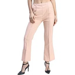 tokyo talkies Women's Flared Bootcut Trousers | Stretchable Trousers| Low-Rise-picture-25