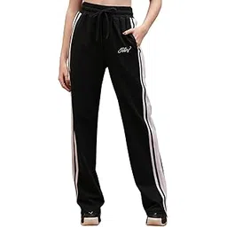 tokyo talkies Women's Flared Regular Track Pants | Stretchable Trackpants | Casual Track Pants| Mid-Rise| Gymwear | Sports Wear-picture-13