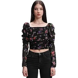 tokyo talkies Women's Floral Regular Fit Tops-picture-37