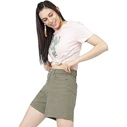 tokyo talkies Women's Regular Fit Regular Shorts | Stretchable Shorts-picture-31