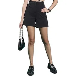 tokyo talkies Women's Regular Fit Regular Shorts | Stretchable Shorts-picture-30