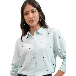 tokyo talkies Women's Regular Fit Shirts | Printed | Long Sleeves |Spread Collar-picture-21