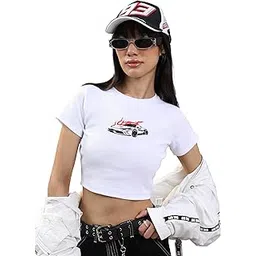 tokyo talkies Women's Regular Fit Tshirts | Printed | Short Sleeves| Round Neck | Casual Tshirts-picture-50