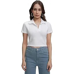 tokyo talkies Women's Ribbed Fitted Crop Top | Full Sleeves | Sleek & Stylish | Tops for Woman | Women Tops | Women Crop Top-picture-35