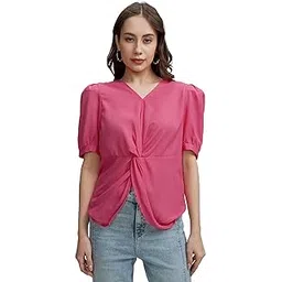 tokyo talkies Women's Solid Regular Fit Shirt-picture-40
