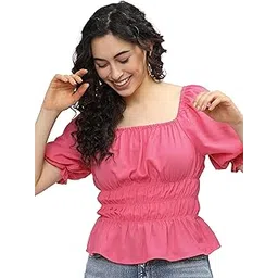 tokyo talkies Women's Solid Regular Fit Shirt-picture-43