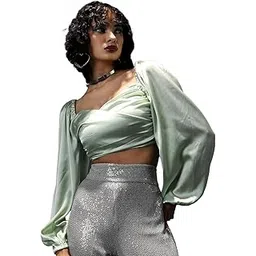 tokyo talkies Women's Solid Regular Fit Tops-picture-37