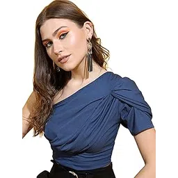 tokyo talkies Women's Solid Regular Fit Tops-picture-38