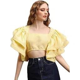 tokyo talkies Women's Solid Regular Fit Tops-picture-29