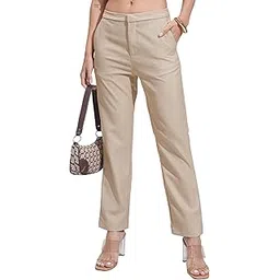 tokyo talkies Women's Straight Fit Regular Trousers | Stretchable Trousers| Mid-Rise-picture-53
