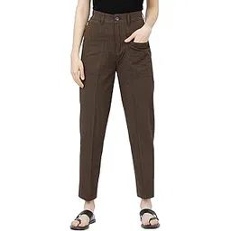 tokyo talkies Women's Tapered Fit Regular Trousers| High-Rise-picture-34