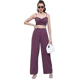 tokyo talkies Women's Solid Regular Fit Tops image 1