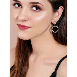 TOKYO TALKIES X rubans FASHION ACCESSORIES Gold Circular Handcrafted Drop Earrings-picture-32