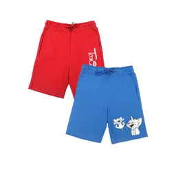 Tom & Jerry by Wear Your Mind Boys Pack of 2 Blue & Red Tom & Jerry Shorts-picture-26