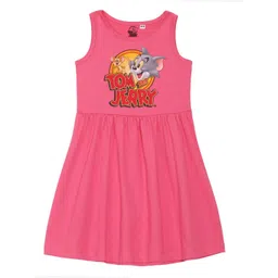 Tom & Jerry by Wear Your Mind Girls Pink A-Line Dress-picture-39