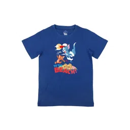tom & jerry TomJerry Boys BlueRed Printed Round Neck Cotton Pure Cotton T-shirt-picture-21