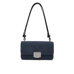 tommy hilfiger accessories Tommy Hilfiger Blue Pu Solid Handbag-picture-13