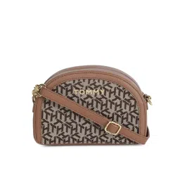 tommy hilfiger accessories Tommy Hilfiger Brown Polyester Printed Sling bag-picture-22