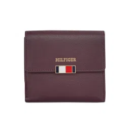 tommy hilfiger accessories Tommy Hilfiger Teresa Women Small Flap Wallet with Sling - Wine (Set of 2)-picture-12