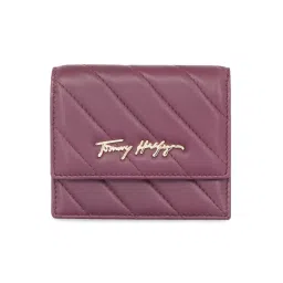 tommy hilfiger accessories Tommy Hilfiger Women Angelina Small Flap Wallet With Sling Chain - Wine-picture-20