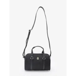 tommy hilfiger accessories Tommy Hilfiger Women Black Polyester Sling Bag-picture-21