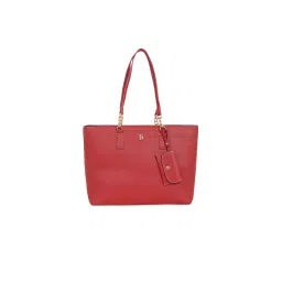 tommy hilfiger accessories Tommy Hilfiger Women Red Solid Tote Bag with Pouch (Set of 2)-picture-11