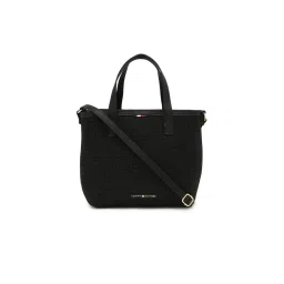 tommy hilfiger accessories Tommy Hilfiger Women Textured Black Handbag-picture-23