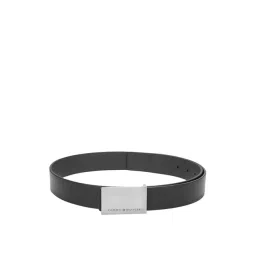 Tommy Hilfiger Amos Black Leather Reversible Belt for Men-picture-14